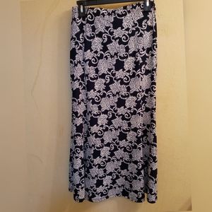 Long navy blue skirt